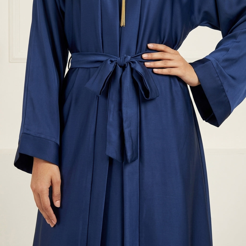 Blue Shimmer Korean Nida Abaya