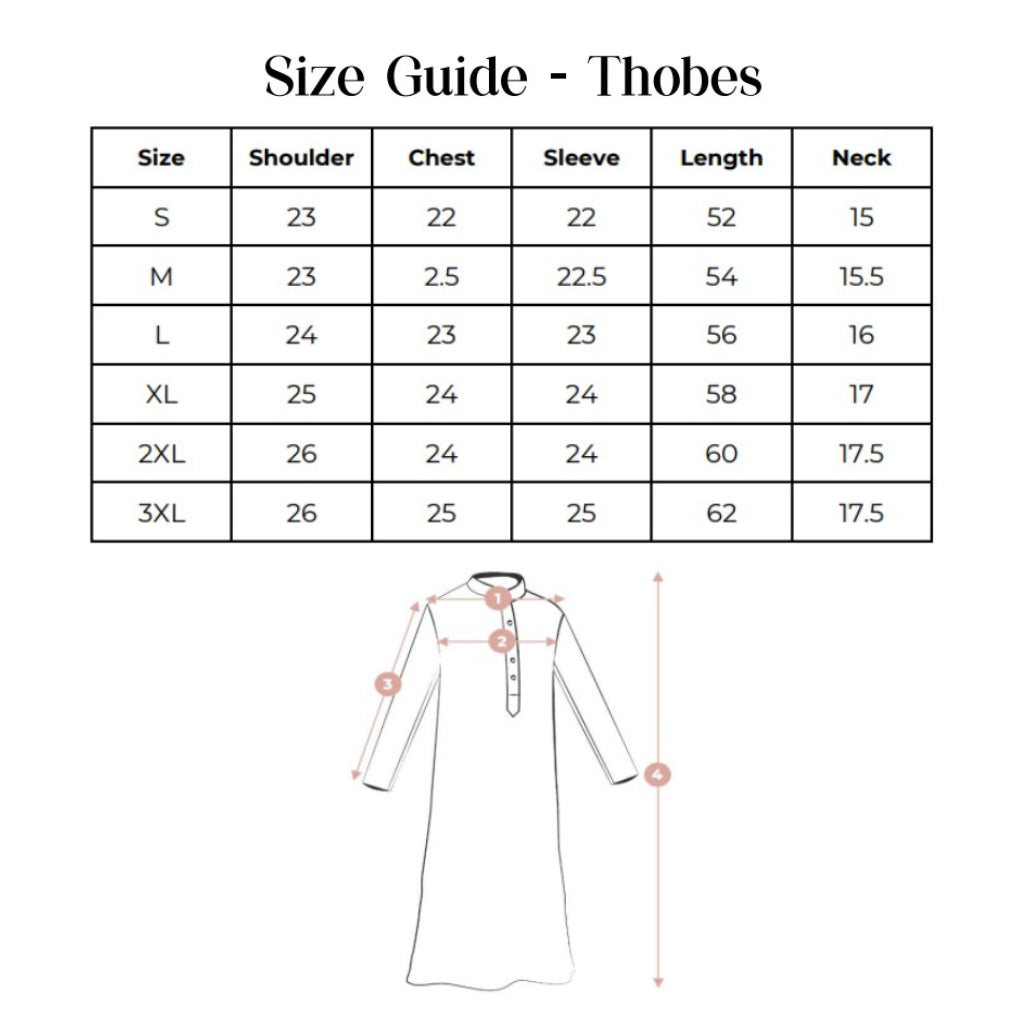 Black Men's Silk Thobe