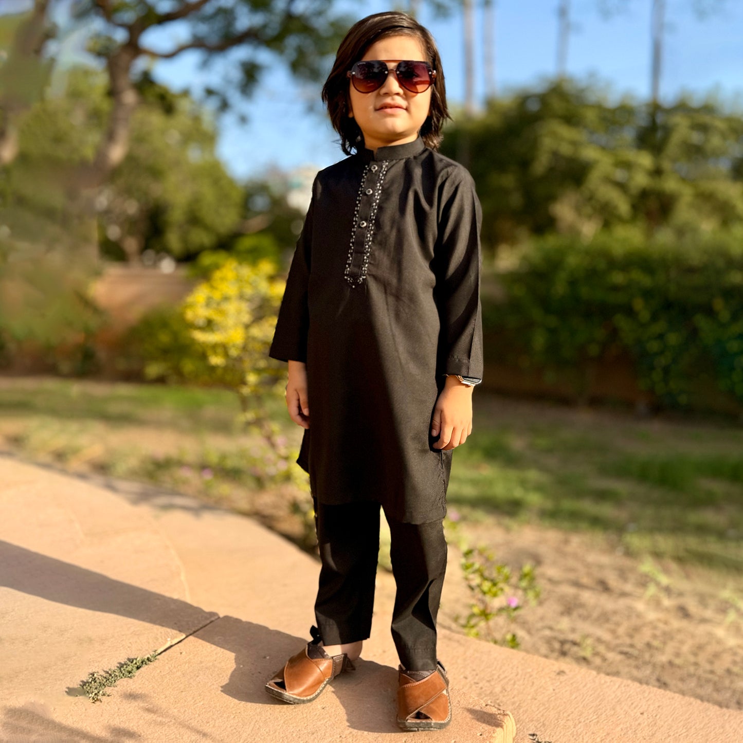 Black Kids Shalwar Kameez