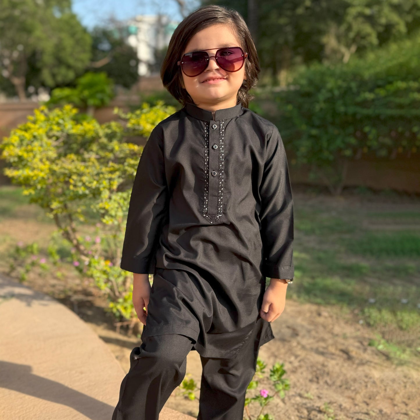 Black Kids Shalwar Kameez