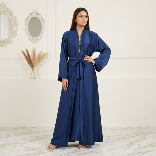 Blue Shimmer Korean Nida Abaya
