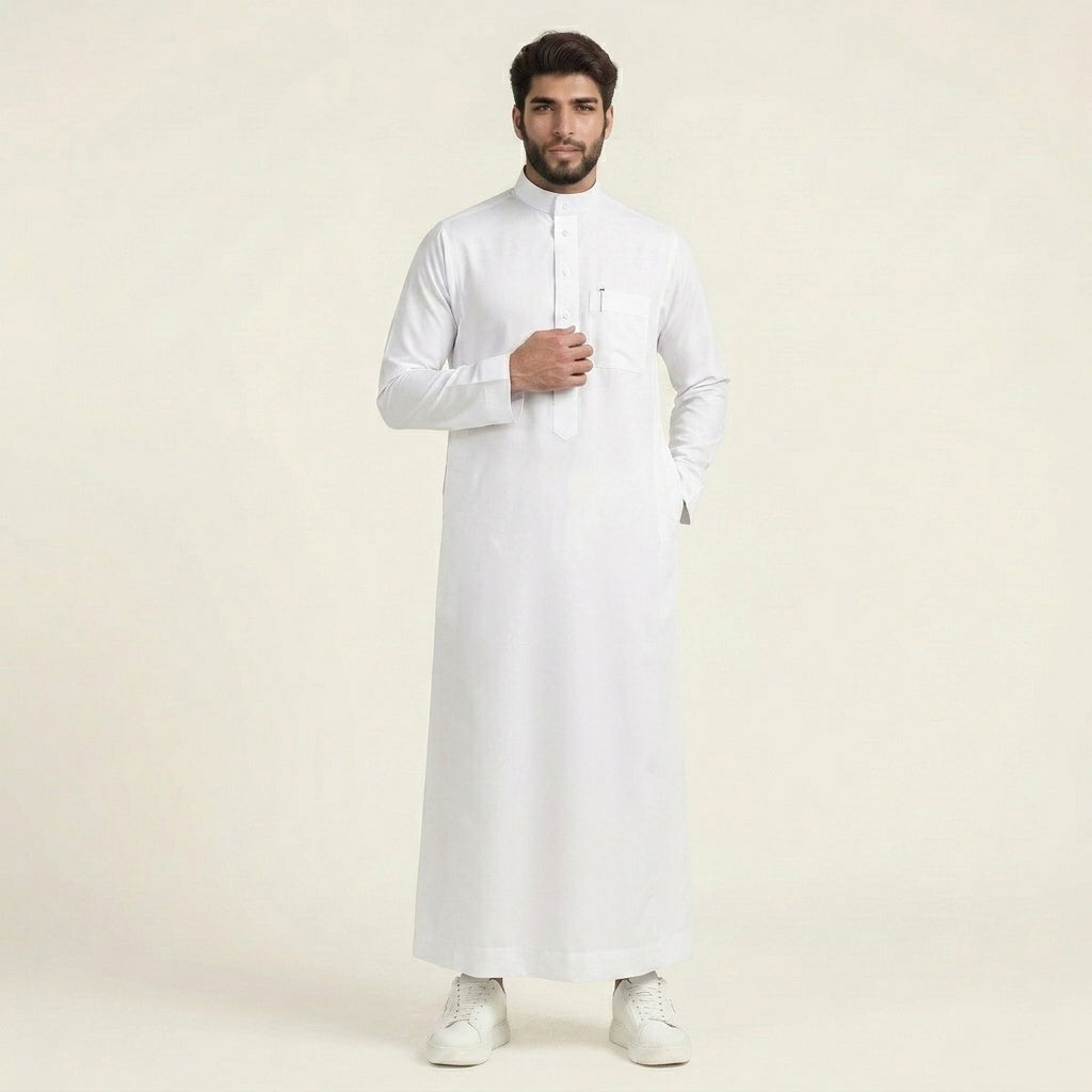 Classic White Men's Saudi Thobe