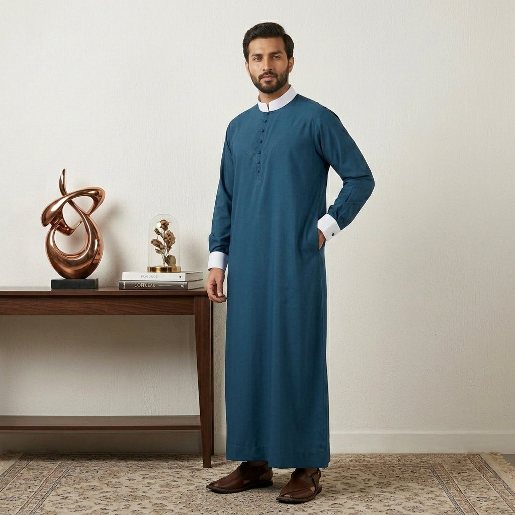 Slate Blue Men's Designer thobe
