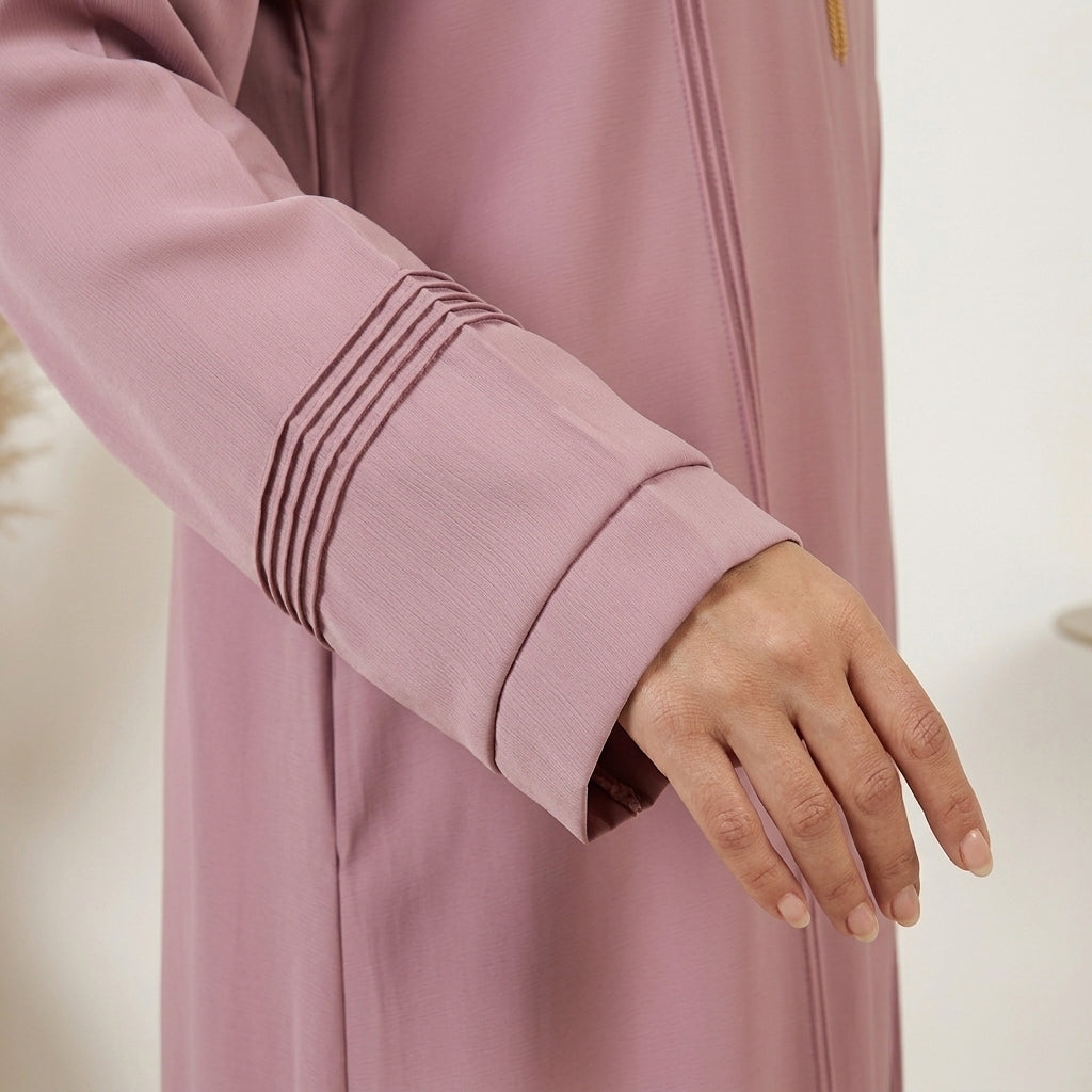 Dusty Rose Abaya with Tassel