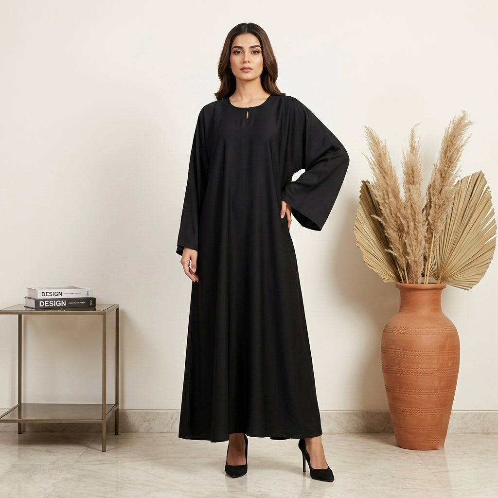 Essential Black Nida Abaya