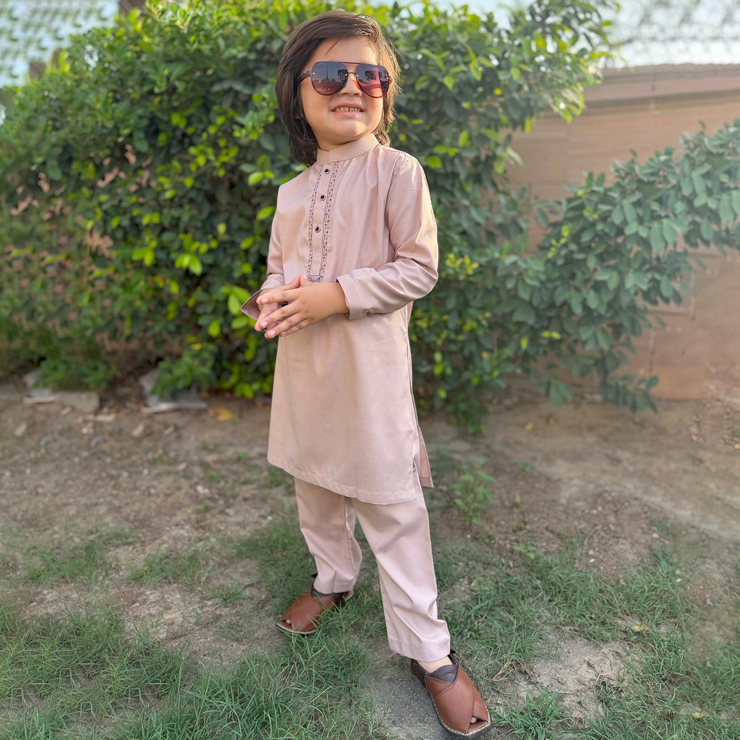Light Pink Kids Shalwar Kameez