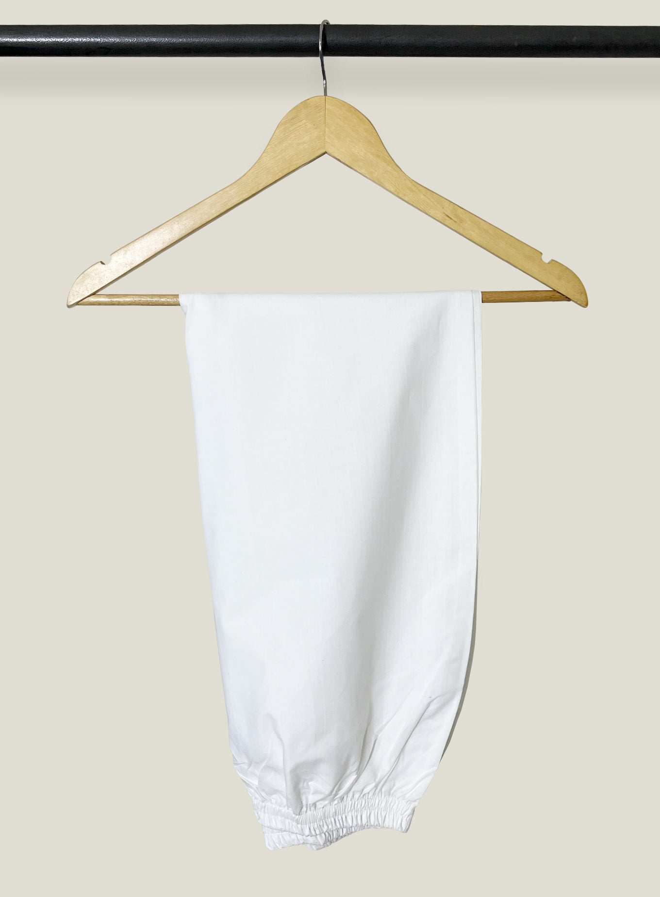 White Asymmetrical Hem Trouser – Short Front Long Back