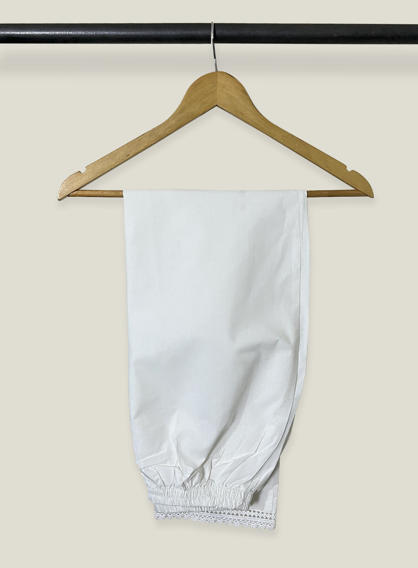 White Trouser with Dual Lace