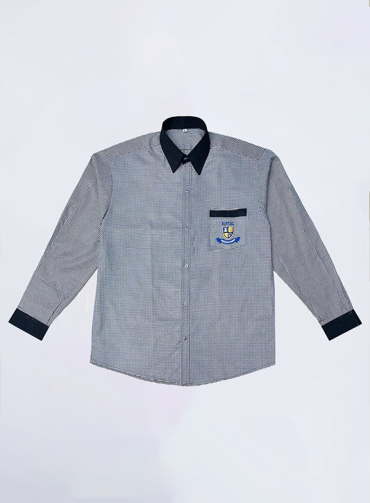 Black & White Check School Shirt