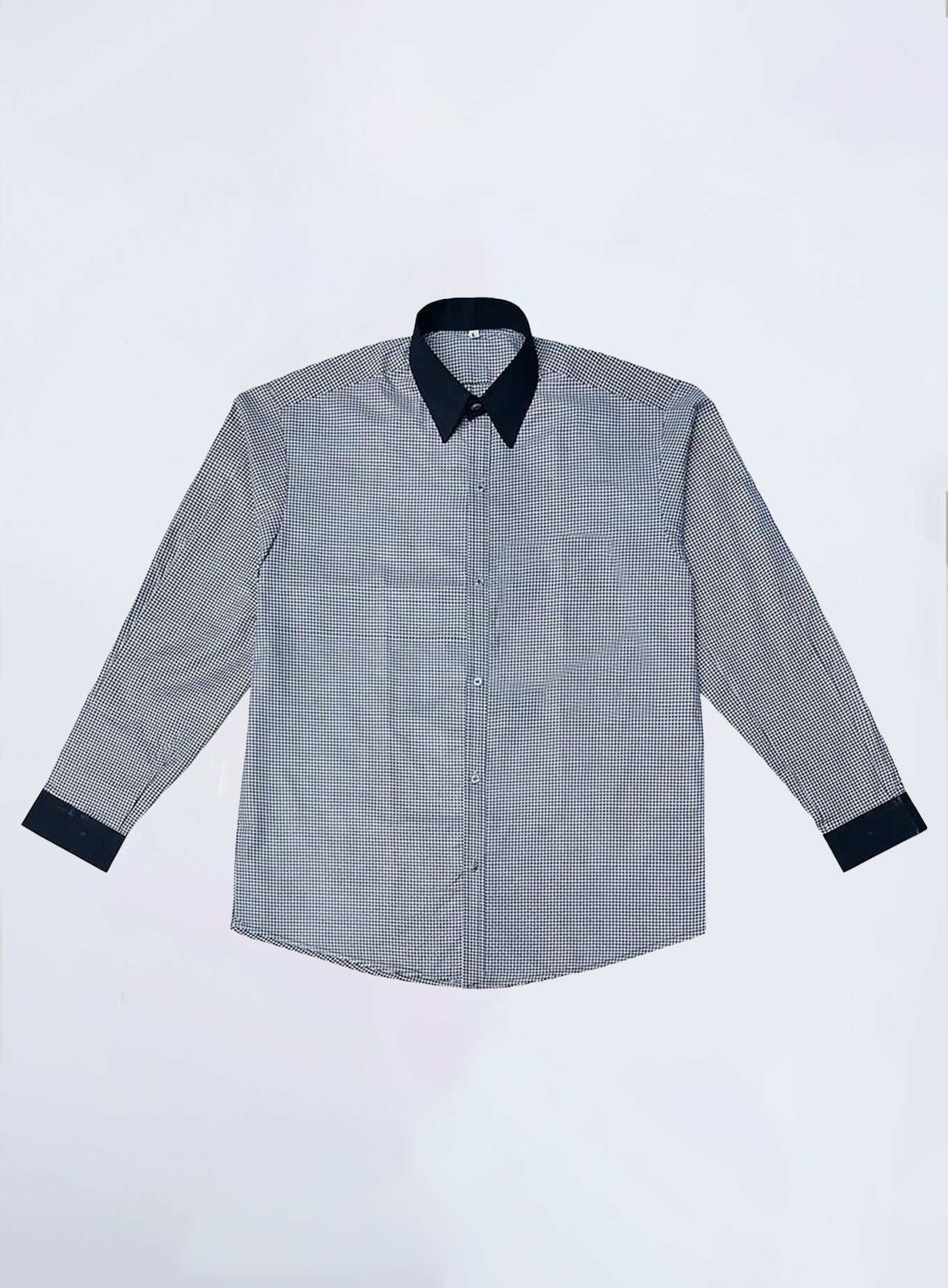 Formal Dress Set – Check Shirt & Black Pant (S to 2XL)
