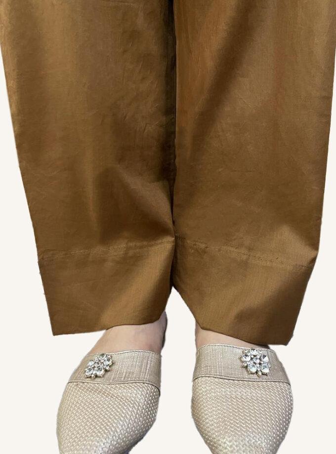 Brown Women's Trouser Pakistani