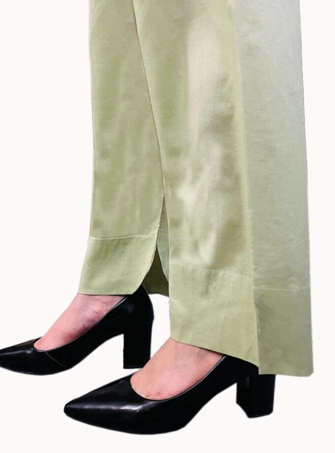 Olive Green Women's Trousers Pakistani