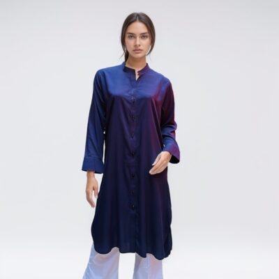 co-ord set navy blue colour kurti