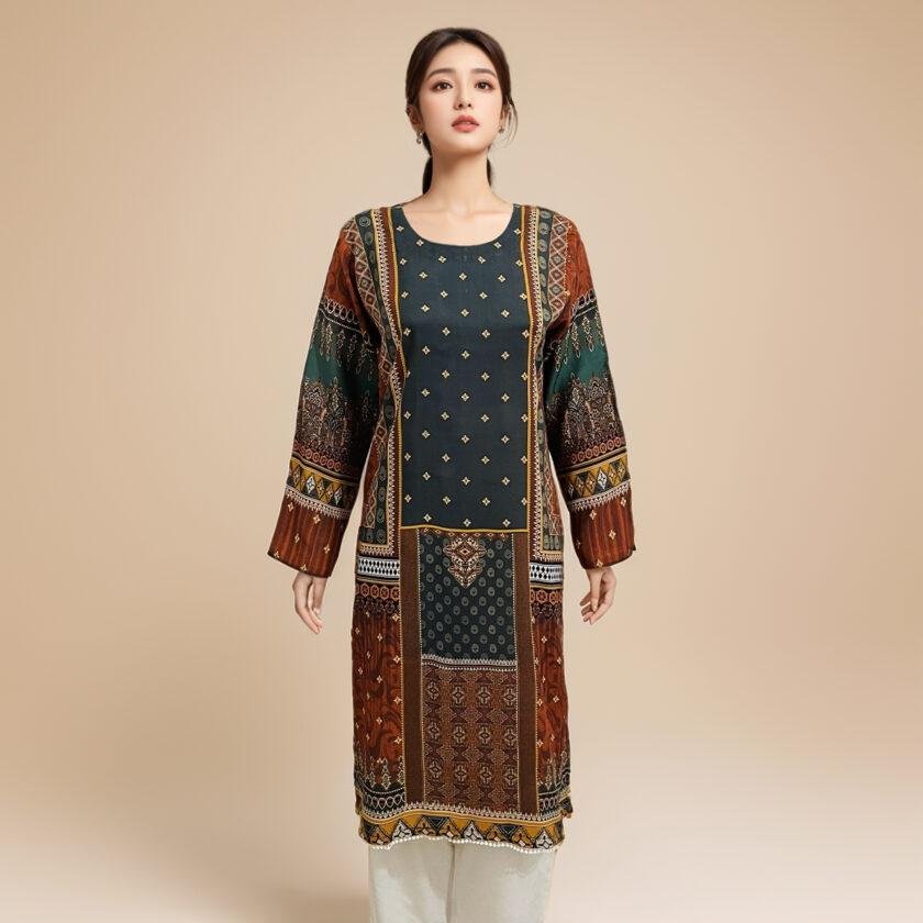 Multi Color Pakistani linen kurti