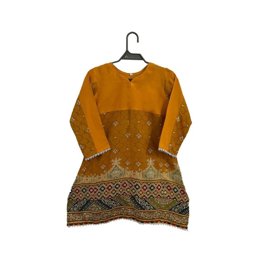 Rust Orange children dress tops