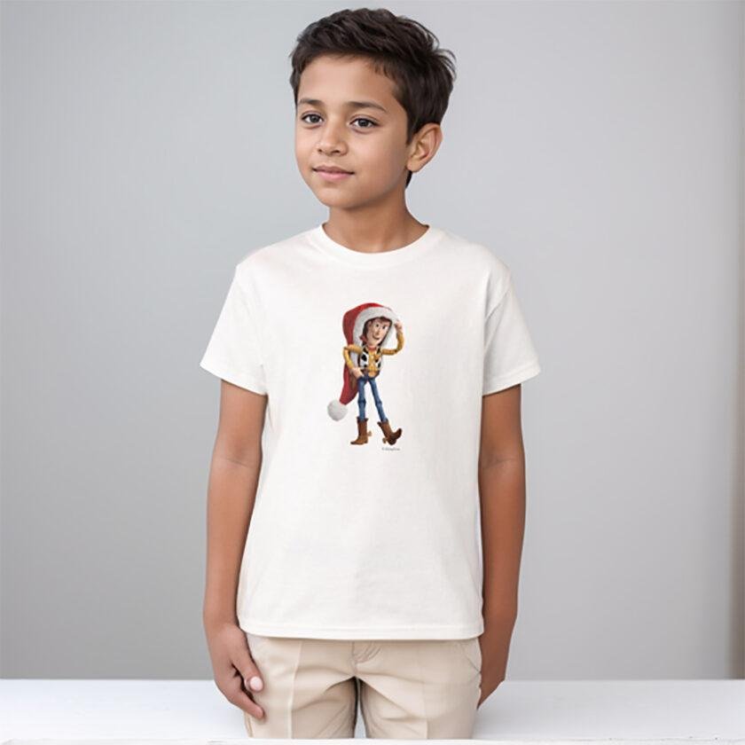 Smoke white printed t-shirts for kids