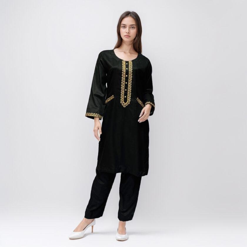 black kurti design