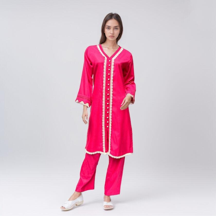 kurti design pink