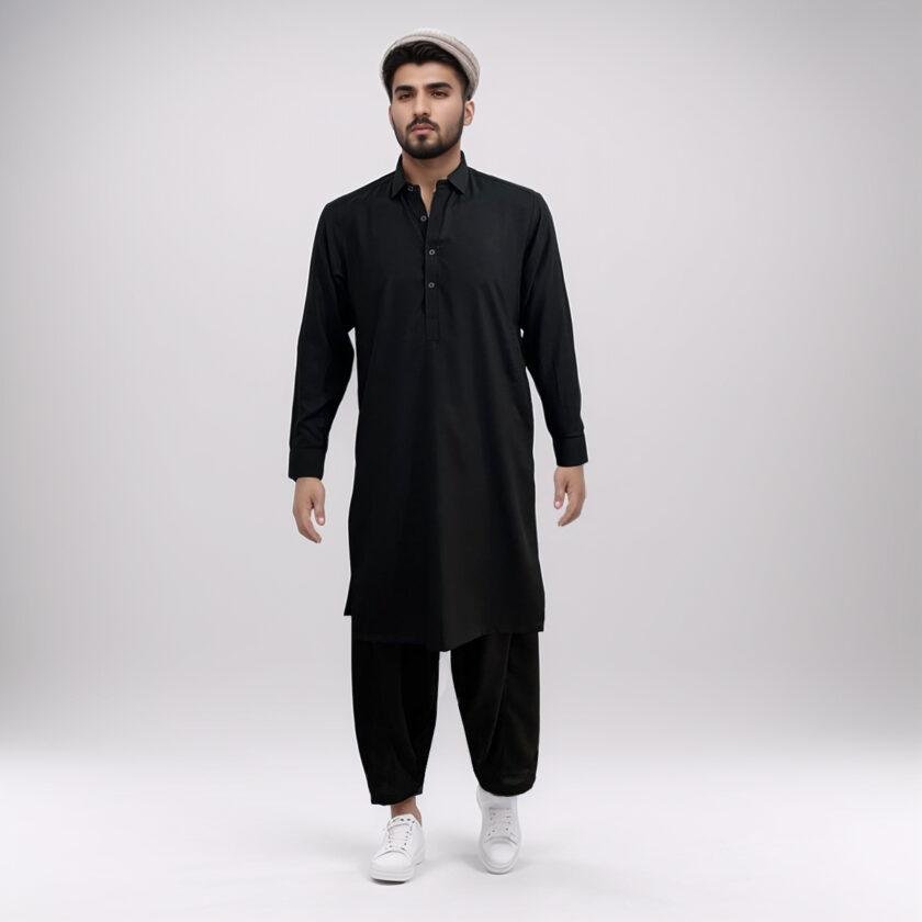 Black shalwar kameez men